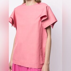 3.1 Phillip Lim Pink Flutter Sleeve Blouse